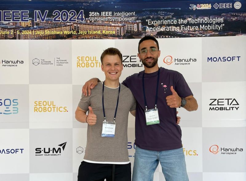 Max Ronecker and Ahmed Ghita from SETLabs at the IEEE IV 2024 in Korea.